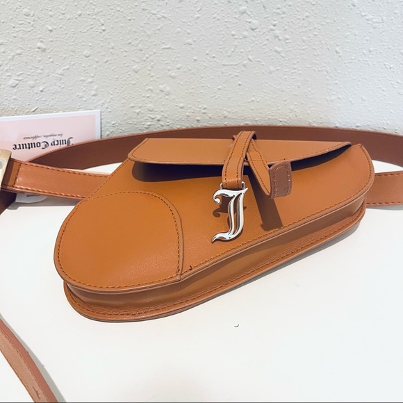 Juicy Couture Saddle Small Fanny Pack Belt Bag/Cognac/Sz:L-XL/NWT - Picture 4 of 10